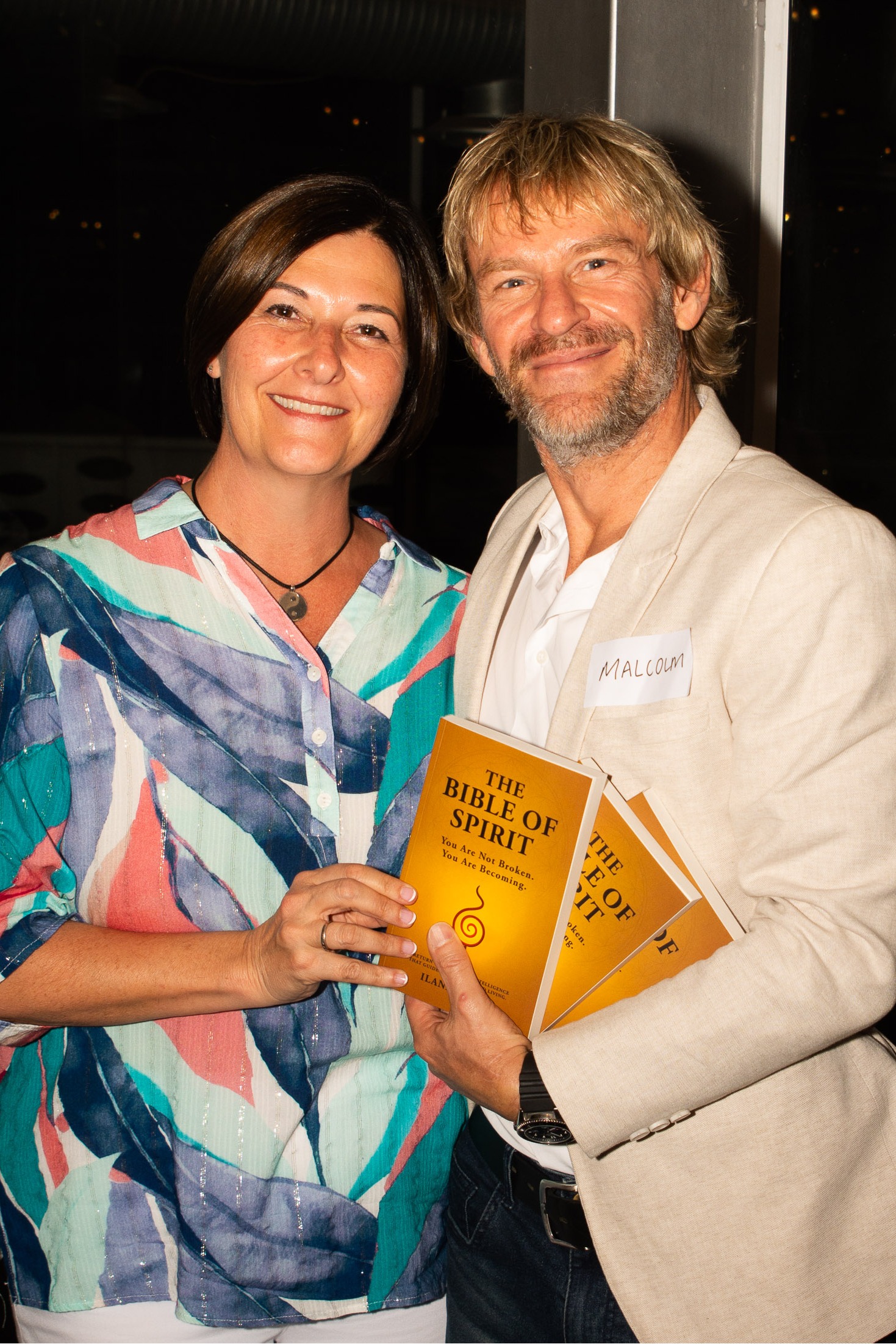 Ilana Ridge and Malcolm at the Book Launch